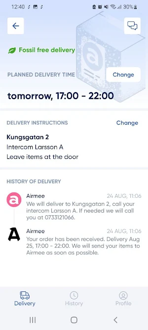 Airmee Screenshot 1