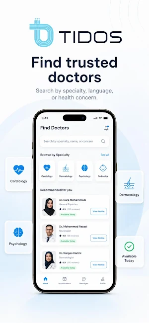 TIDOS – Smart Health Platform Screenshot 1