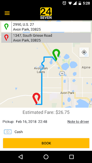 24Seven Taxi Screenshot 1