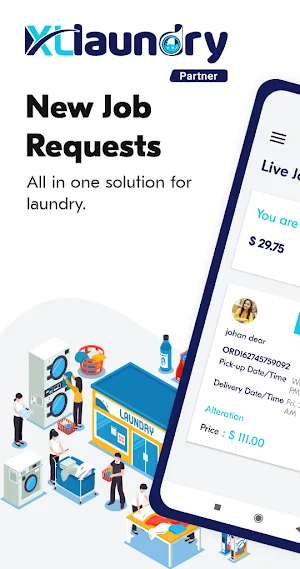 XLLaundry Partner Screenshot 0