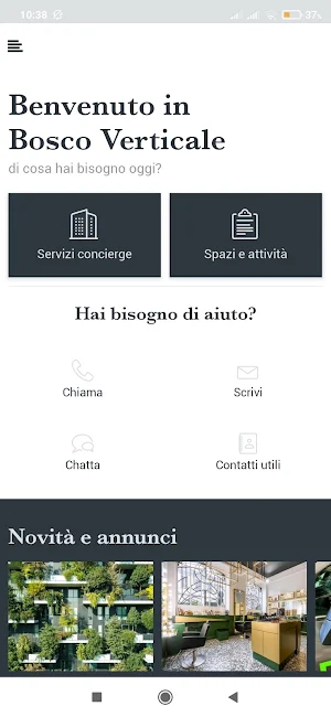 Bosco Verticale Concierge Screenshot 2