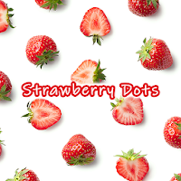 Cute Wallpaper Strawberry Dots Theme