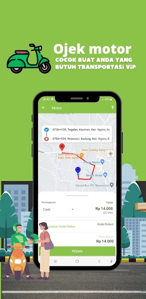 Rider - Ojek dan delivery Screenshot 1