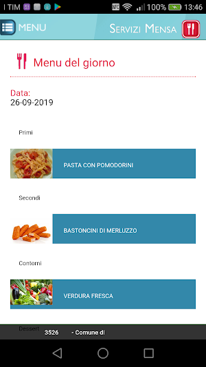 Servizi mensa Screenshot 2