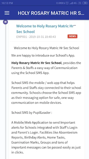 HOLY ROSARY MATRIC HIGHER SECONDARY SCHOOL Screenshot 3
