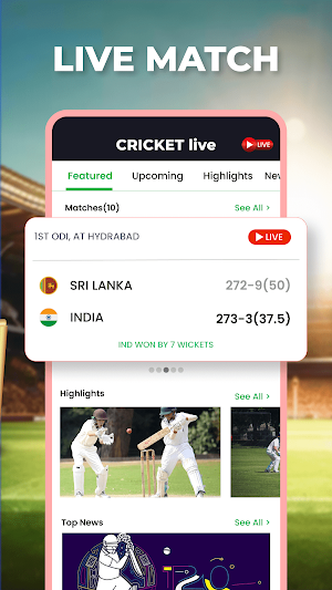 CricLive - Live Cricket Score Screenshot 1