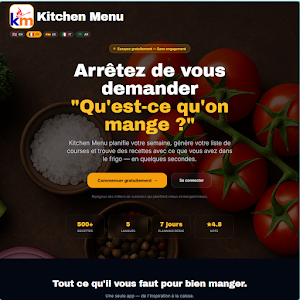 Kitchen Menu Screenshot 3