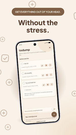 todump: Brain Dump & Reminders Screenshot 0