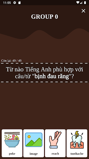 +4500 từ vựng Tiếng Anh Quiz Screenshot 1