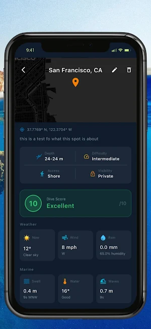 Spearo Vision Weather Screenshot 1