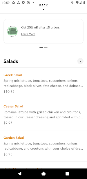 New Way Lunch Screenshot 2
