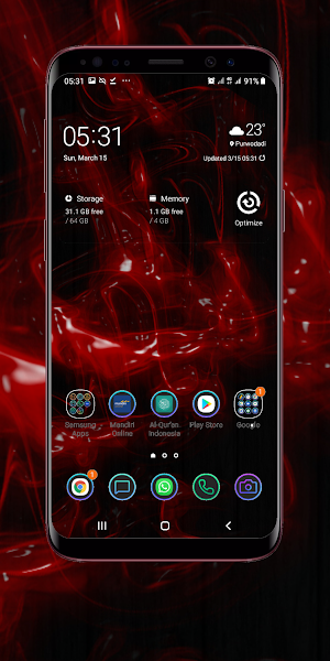 Dark Red Wallpaper Screenshot 0
