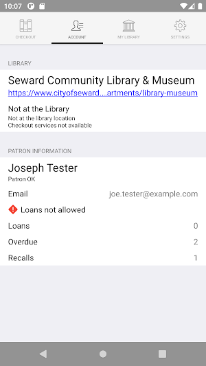 Seward Community Library Screenshot 3
