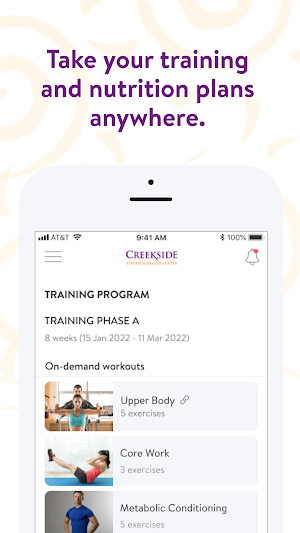 Creekside Fitness Screenshot 2