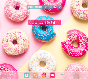 Colorful Donuts Theme Screenshot 0