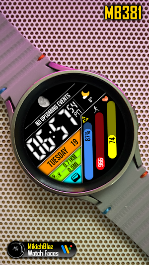 Digital Watch Face MB381 Screenshot 1