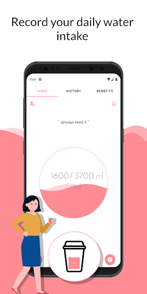 Water Reminder - Tracker App Screenshot 1