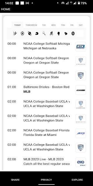 SPORT TV GUIDE Screenshot 2
