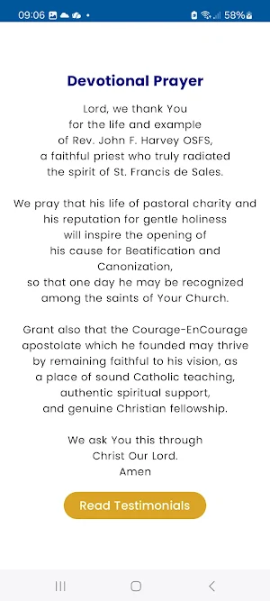 Fr. Harvey Daily Prayer Screenshot 1