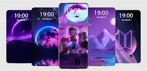Purple Live Wallpaper Parallax Screenshot 0
