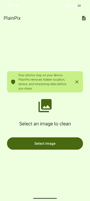 PlainPix: Photo Metadata Clean Screenshot 1