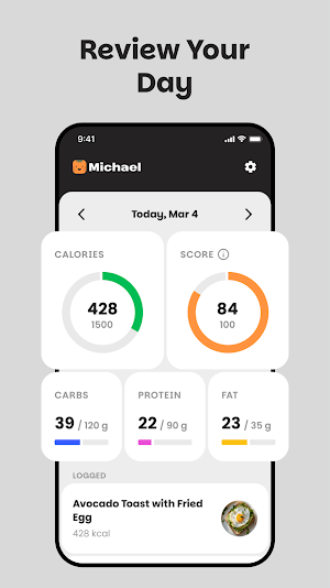 Michael: AI Calorie Tracker Screenshot 3