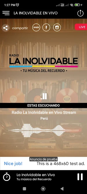 Radio La Inolvidable en Vivo Screenshot 0