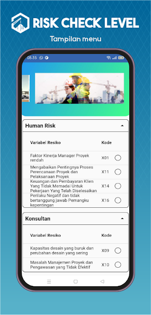 Risk Check level Screenshot 1