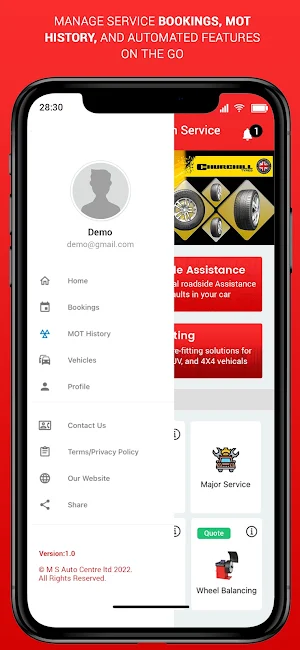 M S Auto Centre ltd Screenshot 1