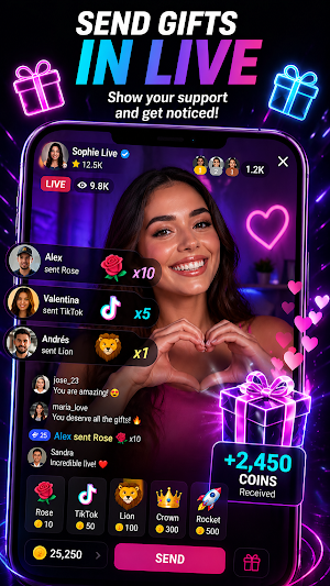 Mega Coins Tik Live Tok Screenshot 0