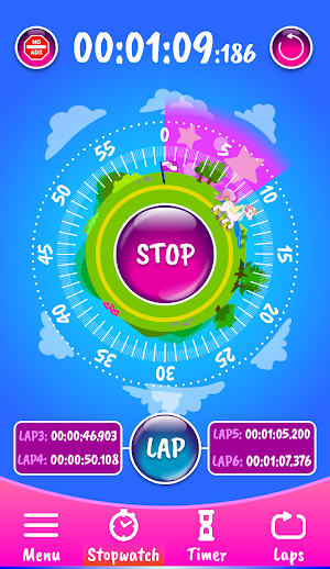 Unicorn Stopwatch & Timer Screenshot 1