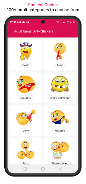 Adult Emoji Dirty Stickers Screenshot 0