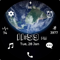 3D Earth Animated - Watch Face