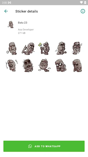 Sticker Batu - WAStickerApps Screenshot 1