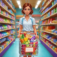 Supermarket Cashier Mall Game
