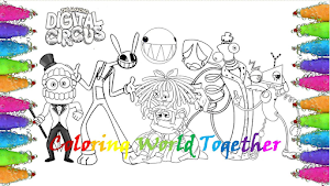 Coloring Virtual Pomni Circus Screenshot 0