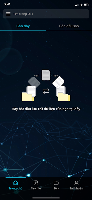 OKA: Storage Platform Screenshot 2