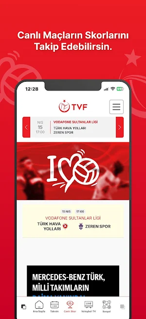 Türkiye Voleybol Federasyonu Screenshot 2