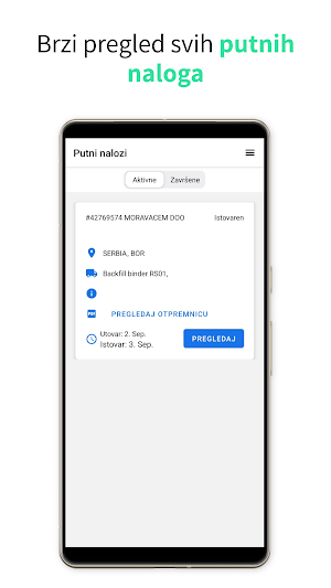 eTransport Screenshot 2