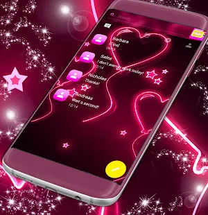 Pink Neon SMS screenshot 1