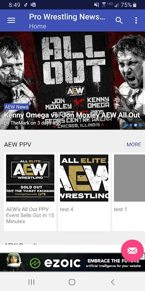 AEW News - Pro Wrestling News Hub Screenshot 0