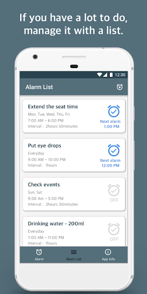 Repeat Alarm - Recurring reminder Screenshot 2