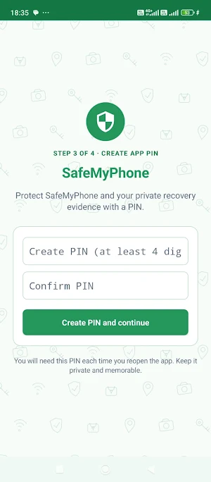 SafeMyPhone Screenshot 1