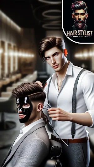 Barber Shop Hair Cut Simulator Screenshot 3