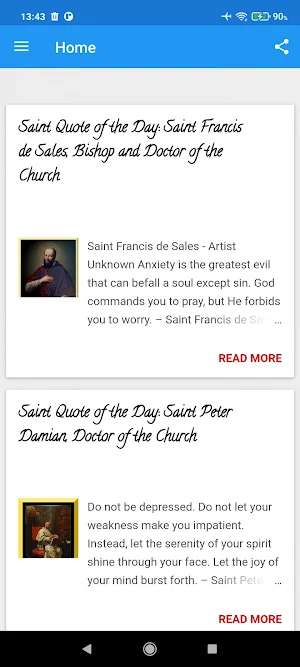 Words of Saints | Saint quotes Screenshot 0