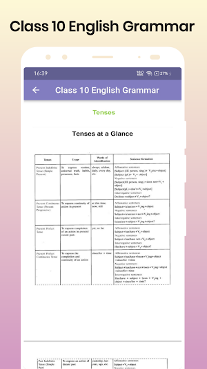Class 10 English Grammar Notes Screenshot 1