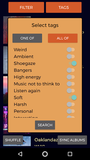 Saved Album Organiser/Tagger f Screenshot 2