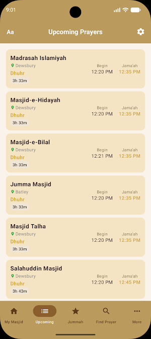 Dewsbury Salaah Times Screenshot 3
