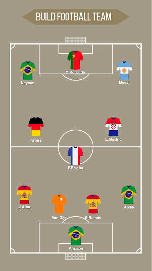 Football Squad Builder - Strategy, Tactic, Lineup Screenshot 1