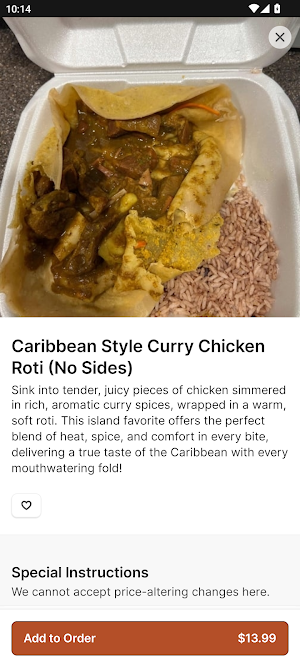 Andrea’s Caribbean & Seafood Screenshot 2